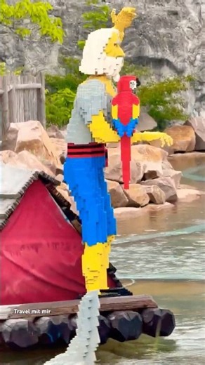 All made of Lego bricks?!! watch Legoland video #travel #legoland #germany #deutschland