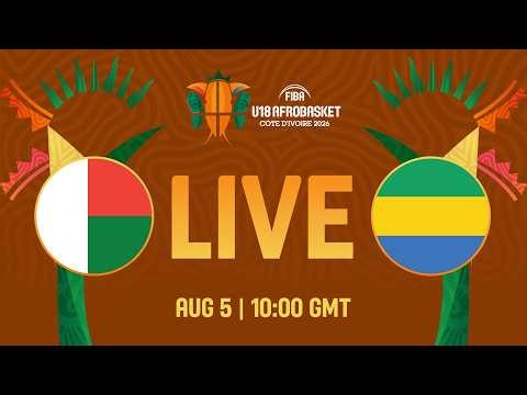Group Phase | Madagascar v Gabon | Full Basketball Game | FIBA U18 AfroBasket 2026