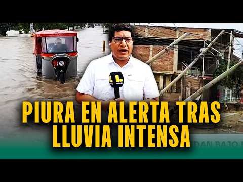 Postes caídos, colegios inundados y tráfico detenido: Piura amaneció inundada tras lluvia