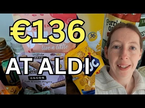 What €136 Gets You at Aldi in 2026 | Weekly Grocery Haul | Aldi Finds | Shop For Family Of Four
