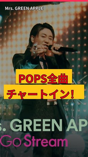 ミセス『POPS』驚異の記録！全曲がチャートインの快挙【Mrs. GREEN APPLE】