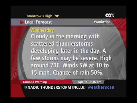 Weatherscan V1 Simulator for Waukesha, WI