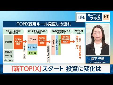 「新TOPIX」スタート　投資に変化は【日経モープラFT】