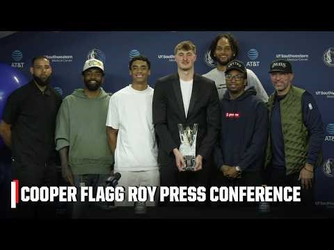 Cooper Flagg reacts to winning the Rookie of the Year award [FULL PRESS CONFERENCE] | NBA on ESPN