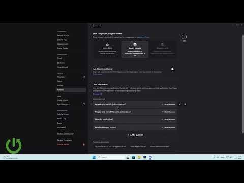 Discord – How to Create Server Application Questions