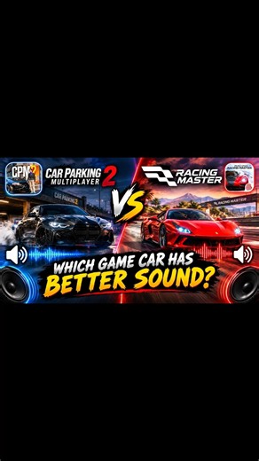 Which Game Car Has Better Sound Car Parking Multiplayer 2 Or Racing Master 🤔 #shorts