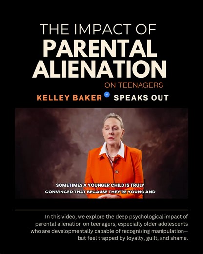 In this video, we explore the deep psychological impact of parental alienation on teenagers, especially older adolescents who are developmentally capable of recognizing manipulation—but feel trapped by loyalty, guilt, and shame. Full video: https://youtu.be/GH_YLVVvSoU Drawing from real-world clinical experience and research, the discussion highlights how teens who are pressured to reject a parent often override their own critical thinking, disconnect from their authentic sense of self, and adop
