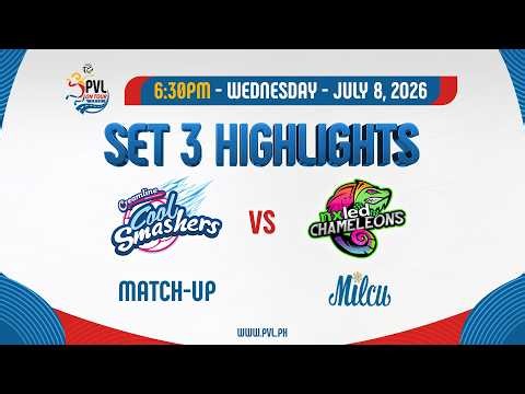 Creamline Cool Smashers vs. Nxled Chameleons - 3rd Set Highlights