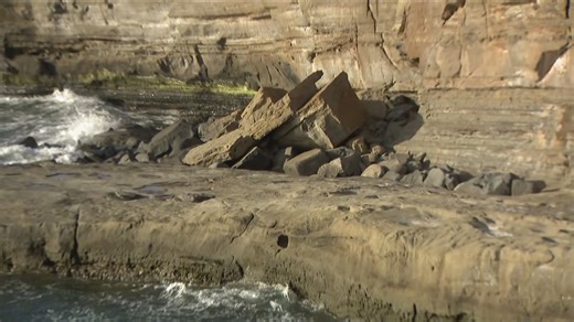 Bluff collapse near Sunset Cliffs sparks renewed warnings over cliff diving dangers
