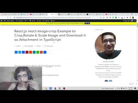 React.js react-image-crop Example to Crop,Rotate & Scale Image and Download it in TypeScript