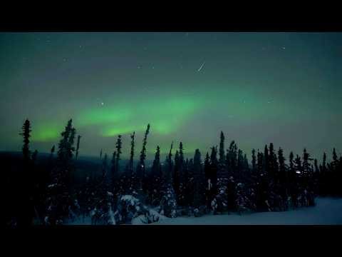 Aurora Borealis Fairbanks Alaska 2025 | Geminid Meteor Shower Timelapse