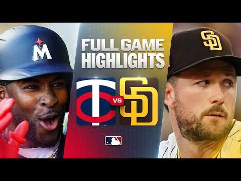 TWINS vs. PADRES: Official Full Game Highlights (August 22) | 2026 MLB Season