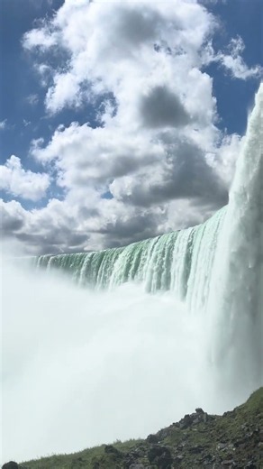 Behind the falls at Niagara… absolutely unreal!