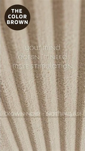 When Your Brain Won't Stop Talking | Brown Noise • Nothing Else