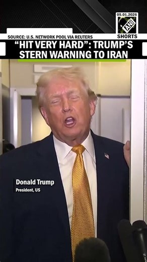 “Hit very hard…”: US President Donald Trump warns Iran over protester killing