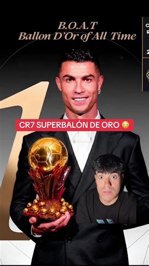 Cristiano Ronaldo gana el super balón de oro #BalonDeOro #boat #cristianoronaldo #futbol #DeportesEnTikTok *publi