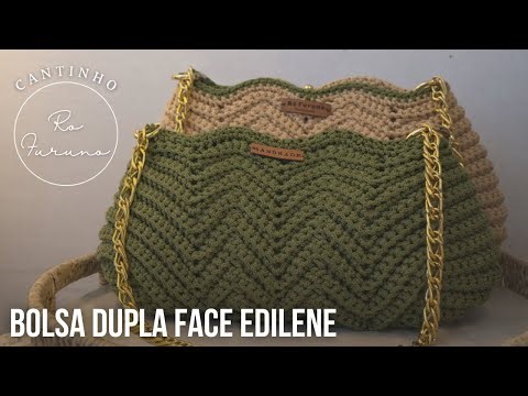 Bolsa Dupla Face Edilene - Linda Bolsa Fácil do Curso Cantinho Ro Furuno