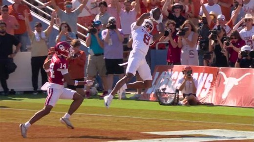Arch Manning finds Cam Coleman for deep Texas TD