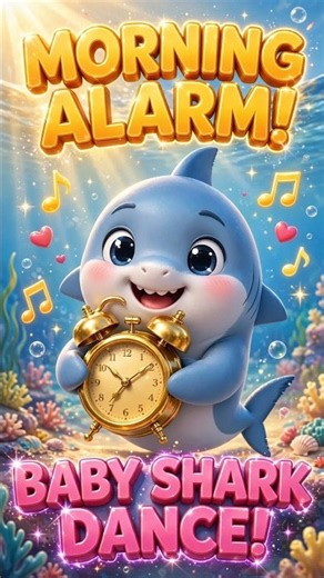 Baby Shark Morning Alarm! 🦈 Doo Doo Doo Dance Challenge - JJ Kokorhyme