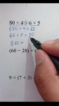 Order of Operations – Solve Math in the Correct Order (Easy Lesson) #maths #mathematica #mathematics