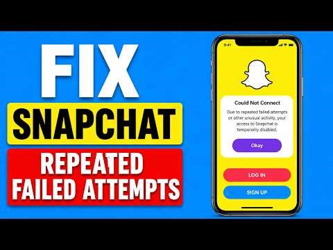 How To Fix Snapchat Due To Repeated Failed Attempts (2026)