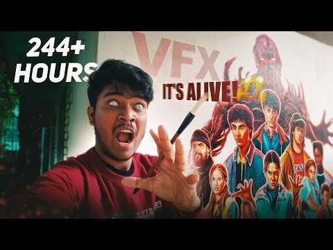 244 Hours of Stranger Things Art 😱 ( +VFX Story)🔥