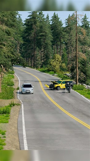 Realistic Highway Car Crashes #324