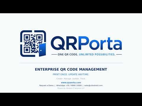 How QRPorta Works | Unlimited QR Code Generator for Enterprises