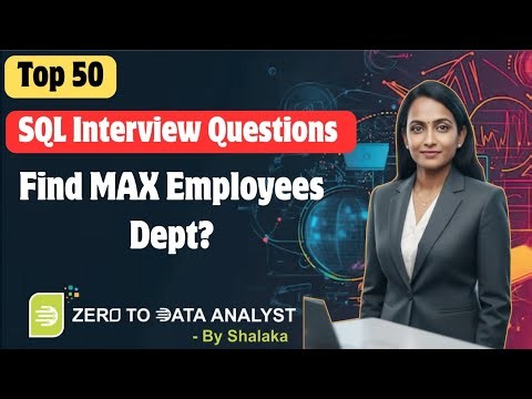 Find Department with Highest Number of Employees in SQL Server | SQL Interview Question 🔥