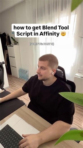 how to get Blend Tool Script in @Affinity 🤯 #graphicdesign #madeinaffinity