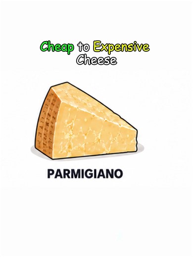 Cheap to Expensive Cheese: Parmigiano cheese 🧀 #explained #learn #cheese