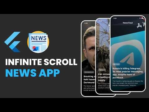 Built an Infinite Scrolling News App in Flutter