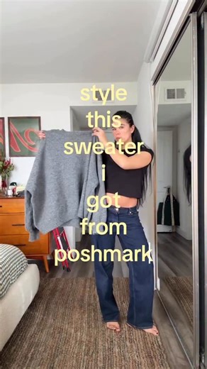 Poshmark on Instagram: "@megkaiserr coming in hot with today’s outfit recipe. Shop cashmere for less on Poshmark at the link in bio. 🧶"