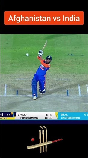 Afghanistan vs India Cricket Match | Epic Clash 🔥 Amazing Cricket Highlights #shorts
