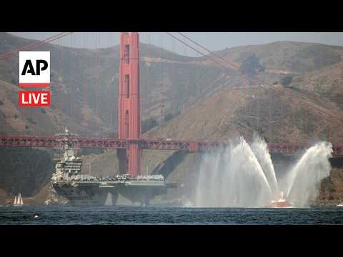 LIVE: Fleet Week Parade of Ships passes beneath San Francisco’s Golden Gate Bridge