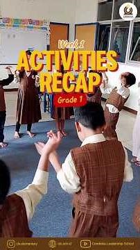 Activities Recap Grade 1 - Week 1