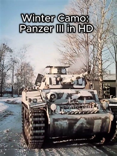 Winter Camo: Panzer III in HD #history #ww2rebuilder #ww2 #wehrmacht #tanks #PanzerIII #army