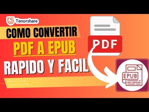 CONVERTIR PDF A EPUB ONLINE Gratis 2026 📚 Sin Programas (Fácil y Rápido)