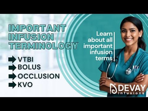 Infusion Pump Terminology Explained | Flow Rate, VTBI, KVO, Bolus, Occlusion | Devay Infusions
