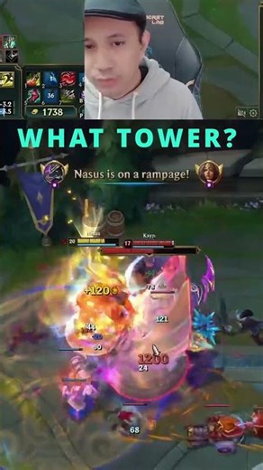 Even Your Base isn't safe against Nasus #sirhcez #leagueoflegends #leagueoflegendsclips #nasus