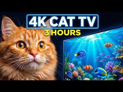 🔴 LIVE 4K Aquarium – Tropical Fish Swimming 24/7 | Cat TV Entertainment & Relaxing Fish Tank