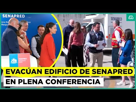 Evacúan edificio de Senapred durante balance: sensor de humo se activó en pleno punto de prensa