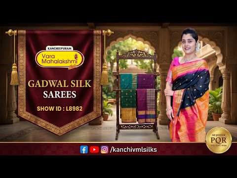 Gadwal Silk Sarees Collection |WhatsApp Number 89 0001 0002| Kancheepuram Varamahalakshmi Silks LIVE