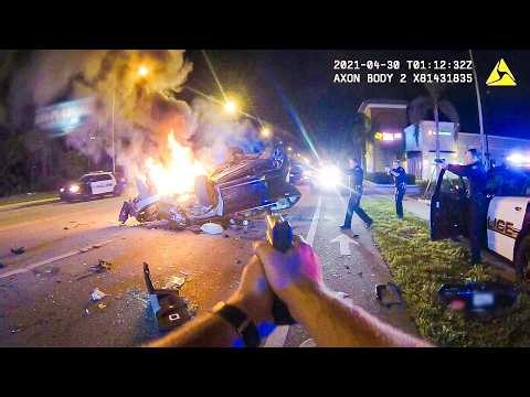 Hit-and-Run Driver Gets Instant Karma Down the Road