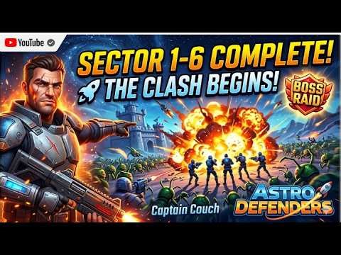 Astro Defenders: Sector 1-6 Full Walkthrough (Capt. Couch) - Shortplay Hassan