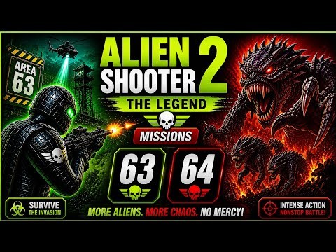 Alien Shooter 2 – The Legend | Mission 63 & 64 Full Gameplay | Ultimate Alien Survival 👽💥
