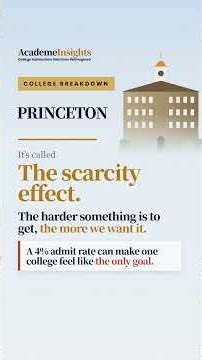 Princeton Admissions: The Cookie Jar Effect #Shorts #college