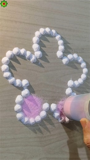 Very Beautiful and Easy Rangoli Designs #shorts #rangolidesigns #diwalirangoli