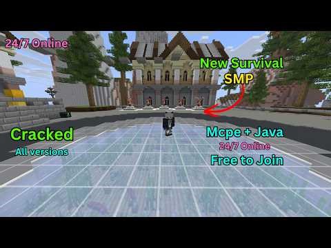 Best survival public smp (free join) | Java + Mcpe | Cracked | Minecraft 24/7 Free Server