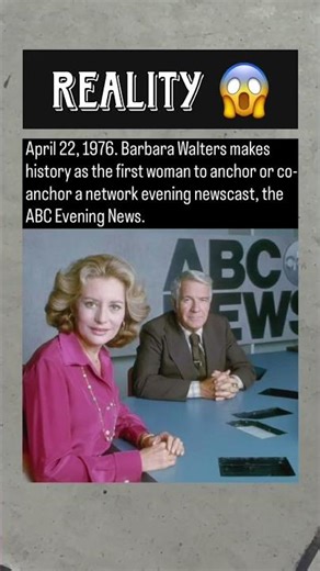 Barbara Walters Makes TV History in 1976 😳 #History #Shorts #ViralShorts #Facts